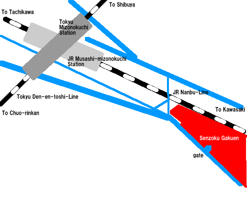 Map of Mizonokuchi